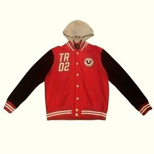 COPY - TRUE RELIGION RARE varsity wool jacket! Size 2XL GREAT CONDITION removab…